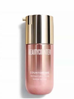 beautycounter Rose Gold Primer Serum Bottle - Pink and Gold Finish